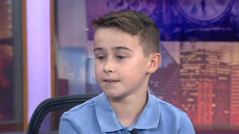 Jonah Maxwell (12) has written and directed an anti-bullying film. Picture from WGNTV.com