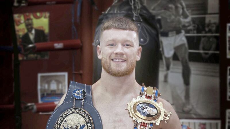 James Tennyson wants to add another belt to his impressive collection. Picture by Hugh Russell. 