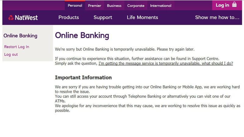 Customers started reporting problems at around 5am on Friday but the bank later said it has resolved them.