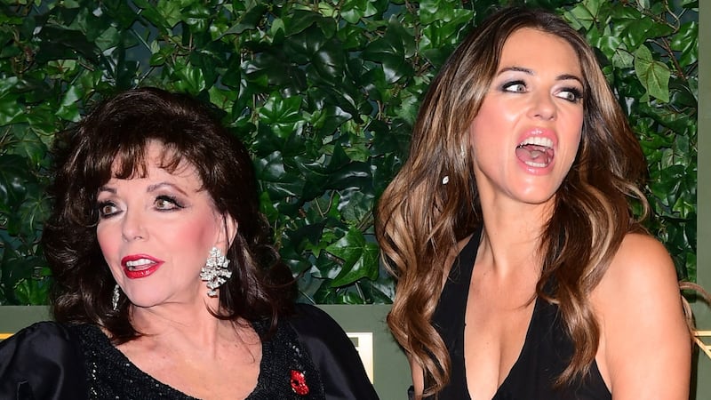 Dame Joan Collins plays Elizabeth Hurley’s mother in The Royals.