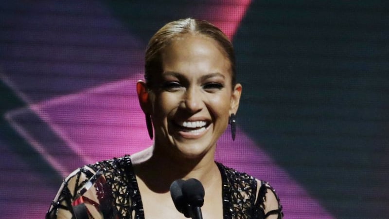 The singer performed a ballad produced by her ex Marc Anthony.