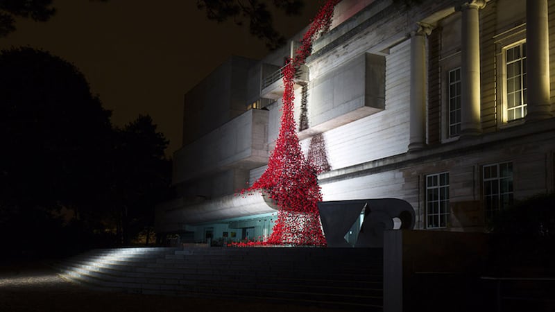 The poppies are presented by National Museums NI and Belfast International Arts Festival to give people from Northern Ireland and across the island of Ireland the opportunity to see the sculpture&nbsp;