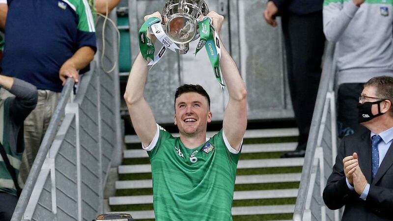 Limerick captain Declan Hannon wins his second Allstar Picture by Philip Walsh 