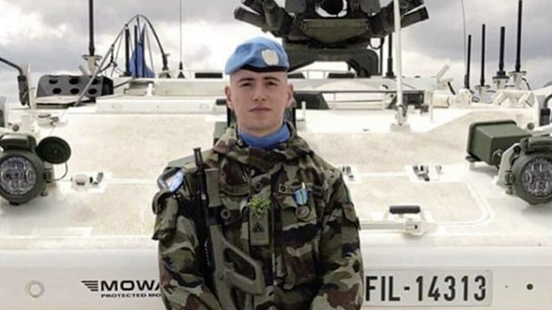Private Sean Rooney, from Newtowncunningham, was killed in Lebanon last year