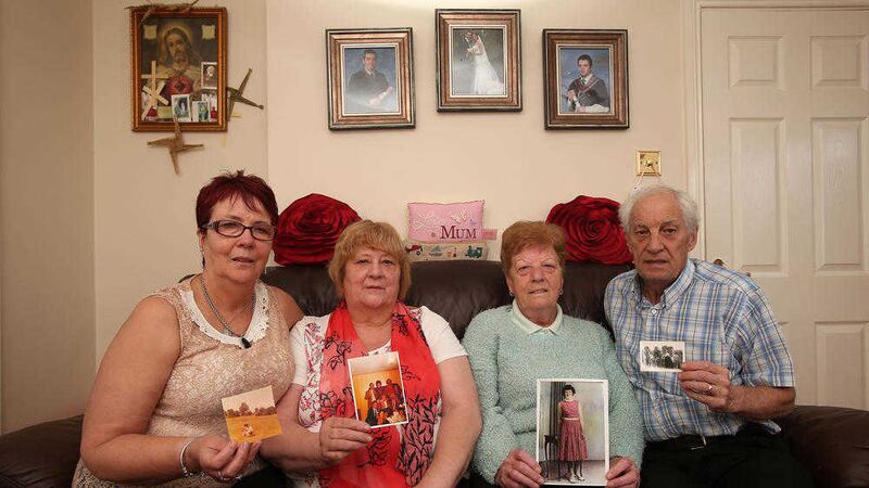 Kathy O&#39;Hare, May Hughes, Marie Fields and Michael McGuigan, the family of Margaret (Peggy) Hale. Picture by Mal McCann 