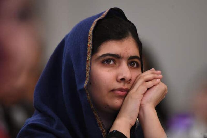 Nobel Peace Prize winner Malala Yousafzai