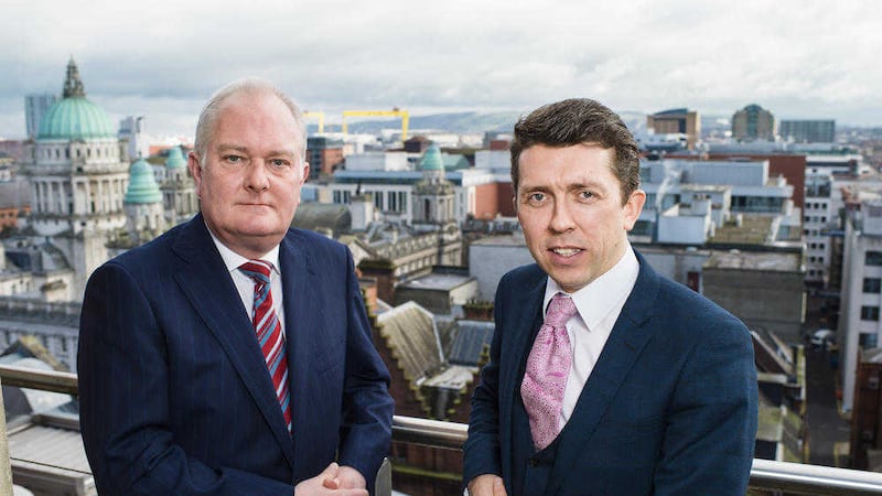 GDP Capital founding partners James Gibbons (left) and Conor Devine. Picture: Elaine Hill 