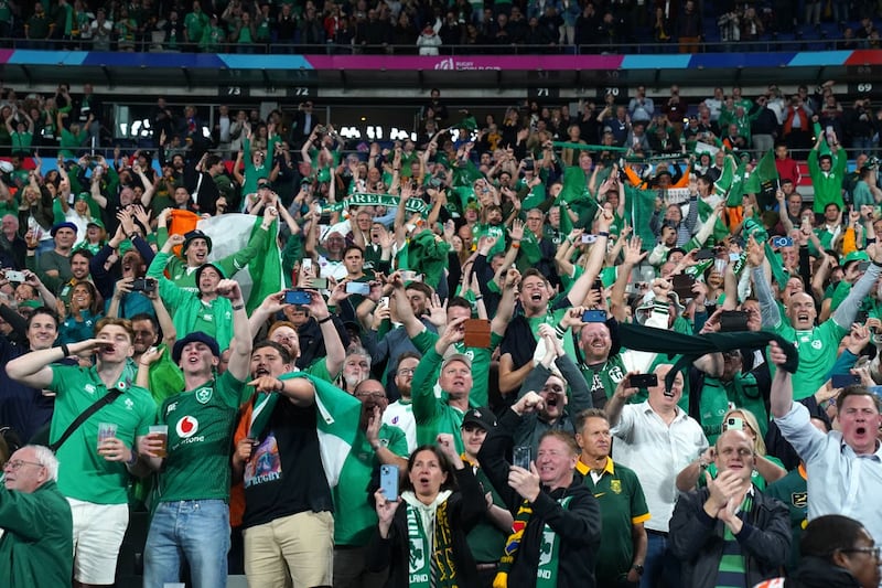 Tens of thousands of Ireland fans witnessed the weekend win over South Africa