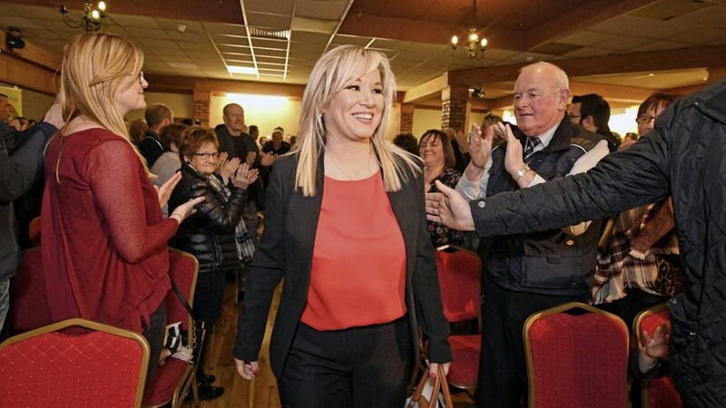 Launching Sinn Fein's manifesto in Armagh, Michelle O'Neill said while there is a &quot;cloud over Arlene Foster&quot;. &nbsp;Picture by&nbsp;<span style="font-family: Arial, sans-serif;">Alan Lewis PhotopressBelfast.co.uk</span>