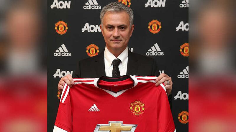 Manchester United posted this photograph on their website this morning confirming Jose Mourinho as their new manager