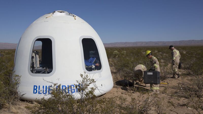 It features space for six astronauts as well as its trademark large windows so travellers to space are able to marvel at the view.