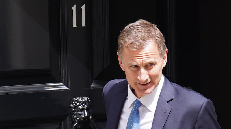Chancellor Jeremy Hunt said the Government’s plan to halve inflation ‘is working – plain and simple’ (James Manning/PA)