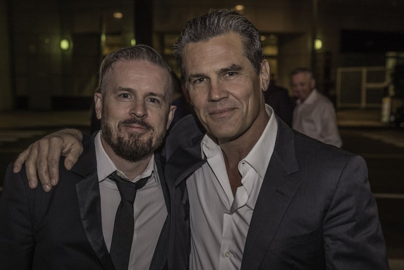 &nbsp;Colin with Josh Brolin. Picture by&nbsp;Anthony Mulcahy