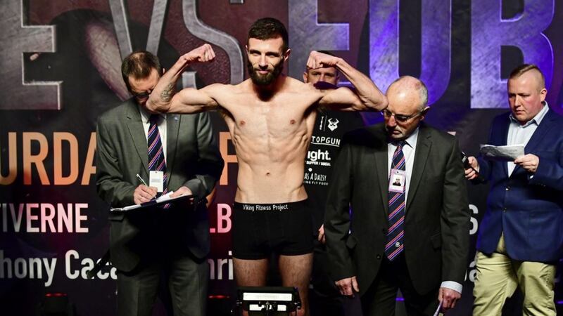 Belfast super-feather Anthony Cacace faces Colombian Jonathan Romero at Wembley Stadium on Saturday night, as chief support to the heavyweight showdown between Tyson Fury and Dilliam Whyte. Picture by PA 