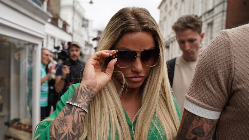 Two charges against the former glamour model were heard at Crawley Magistrates’ Court and dismissed as ‘no evidence was offered’.
