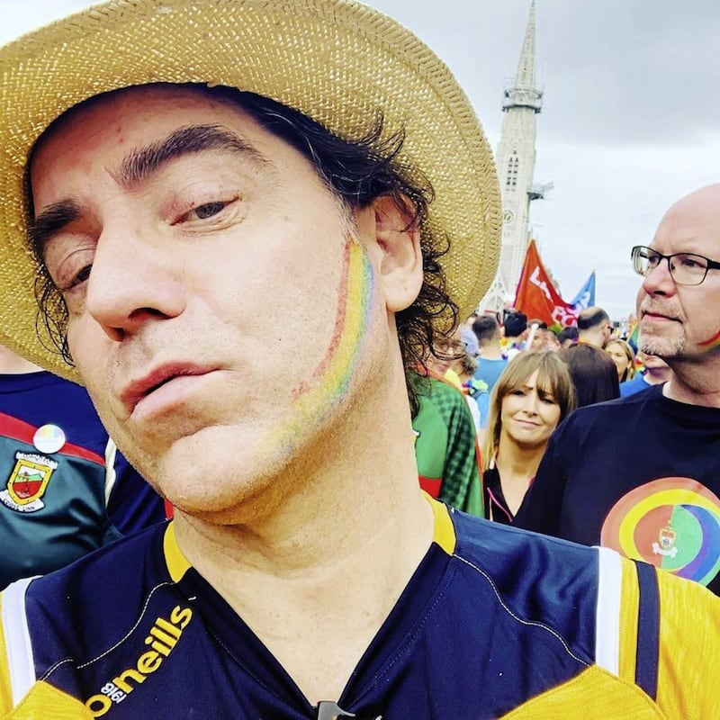 Brian Kennedy taking part in this year&#39;s Dublin Pride Parade. Picture by Brian Kennedy via Instagram 