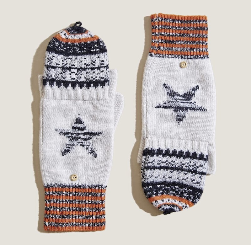 Undated Handout Photo of White Stuff Star Fairisle Flip Mitts, &pound;35, available from White Stuff. See PA Feature FASHION Winter Warmers. Picture credit should read: PA Photo/Handout. WARNING: This picture must only be used to accompany PA Feature FASHION Winter Warmers. WARNING: This picture must only be used with the full product information as stated above. 
