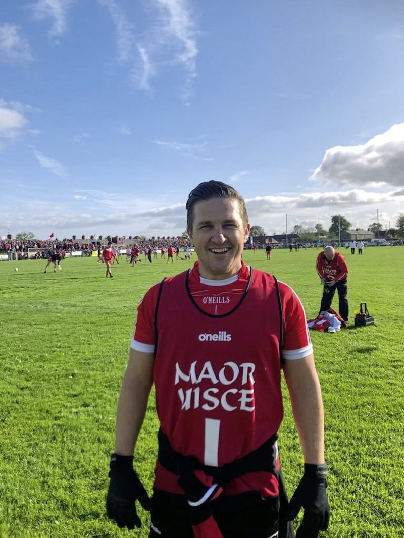 Paul McVeigh was part of the Lamh Dhearg backroom team as the Hannahstown men went in search of Antrim championship glory 