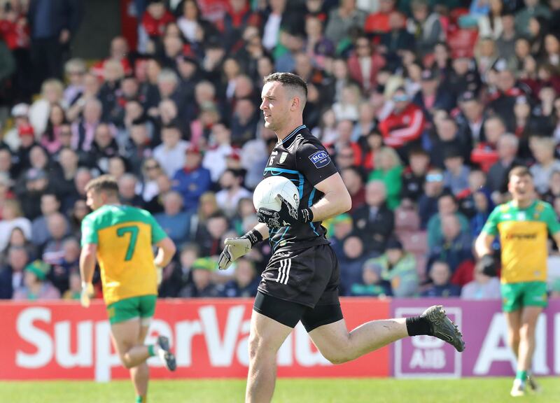 Donegal goalkeeper Gavin Mulreany during his side's win over Tyrone. Picture: Margaret McLaughlin