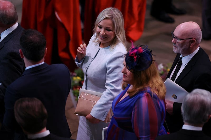 Michelle O’Neill attended the coronation of King Charles III and Queen Camilla at Westminster Abbey
