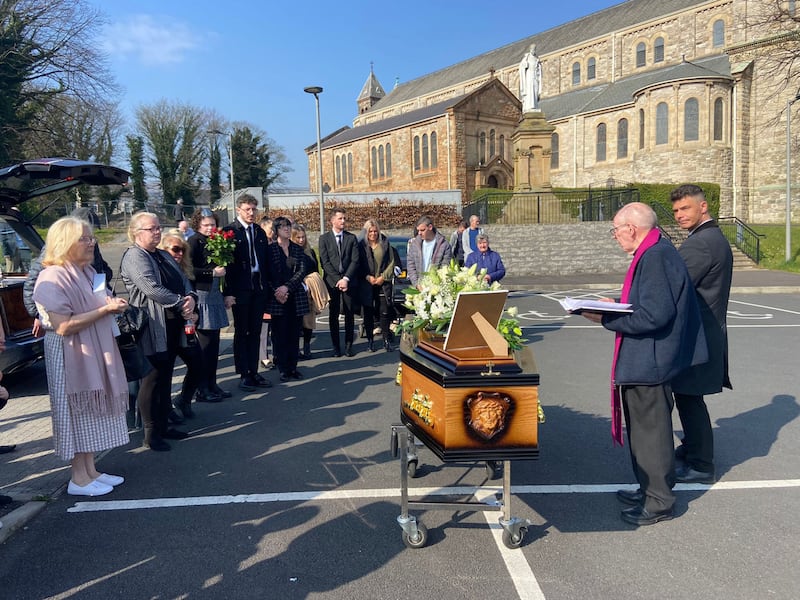 &nbsp;The funeral of Bridie McDonnell had to take place in the car park of Holy Cross Church following the bomb alert