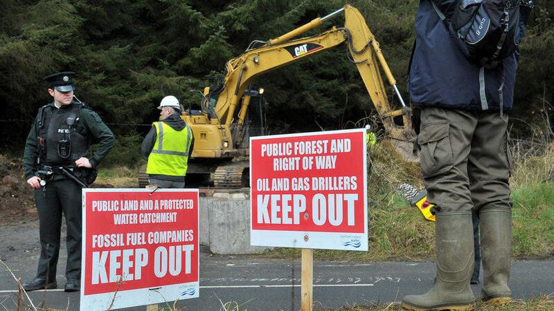 Rivers Agency staff were refused access to the site on Good Friday. Picture by Justin Kernoghan 