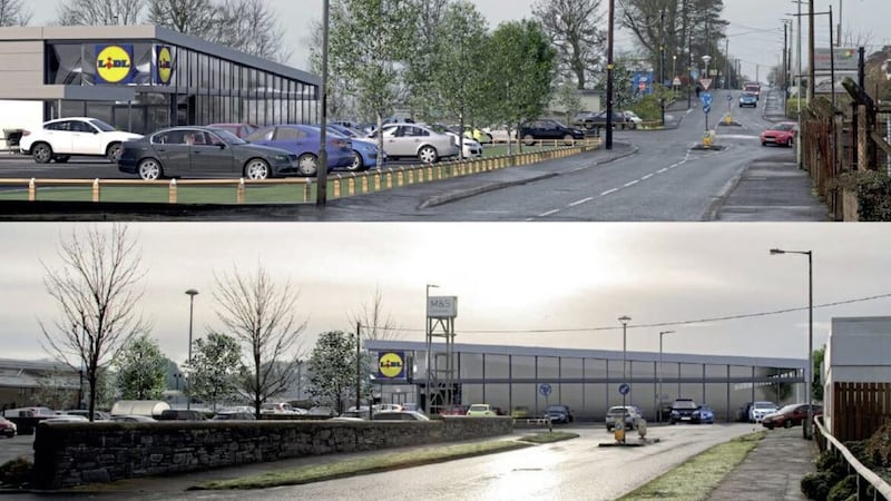 Computer generated imagery showing how Lidl&#39;s new Cookstown store should look when completed. 