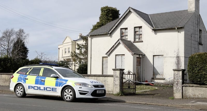 Police at the property on Glen Road in Maghera where Mr Krowka was found