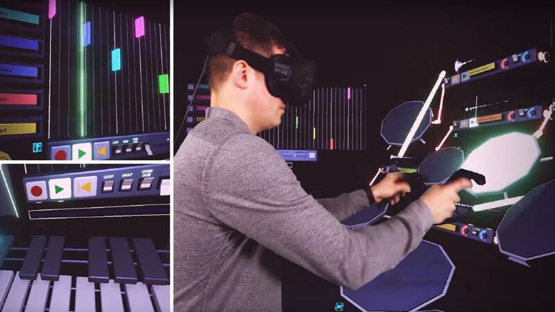 Chase Holfelder performed the cover using the HTC Vive VR headset.