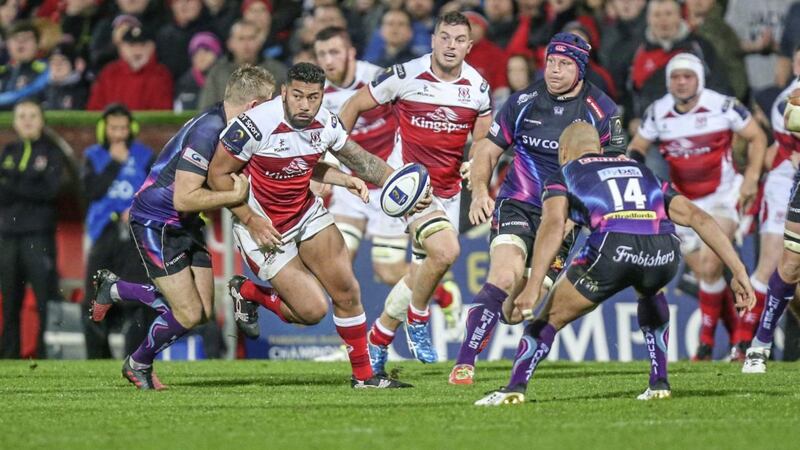 Charles Piutau returns to the Ulster side for their return game against Exeter Chiefs. Picture by John Dickson 