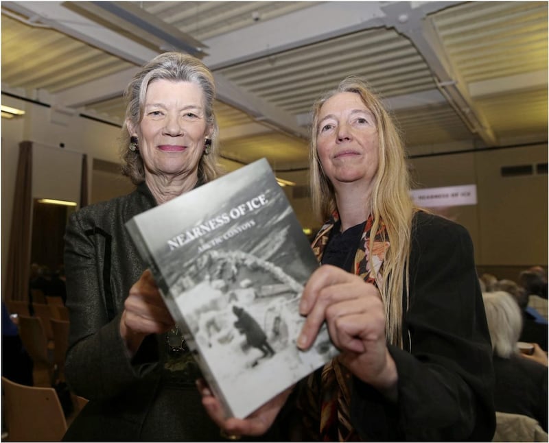 The Duchess of Abercorn and author Kate Newmann pictured at the launch of &#39;Nearness of Ice - Arctic Convoys&#39;. Picture by Hugh Russell 