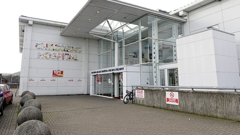 The child has been in intensive care at the Royal Belfast Hospital for Sick Children