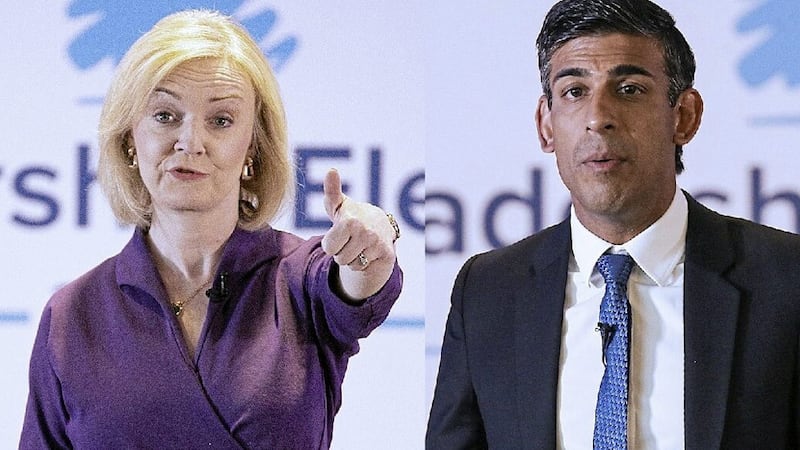Tory leadership contenders Liz Truss and Rishi Sunak. Pictures by Hugh Russell  