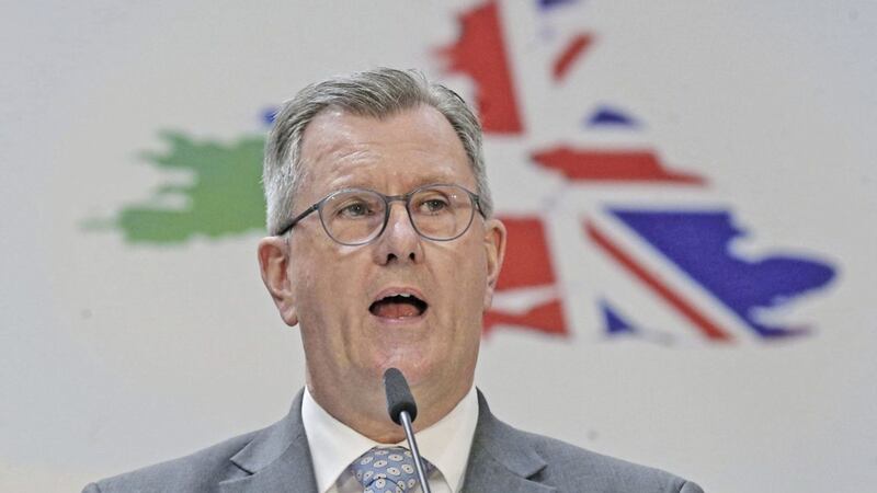 DUP leader Sir Jeffrey Donaldson. Picture by Hugh Russell 
