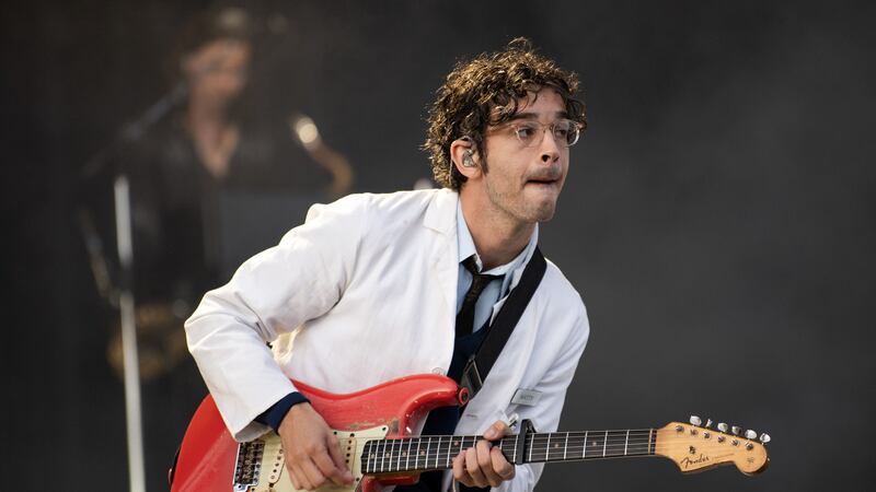 The 1975 performing on the main stage at the Trnsmt Festival at Glasgow Green in Glasgow (Lesley Martin/PA)
