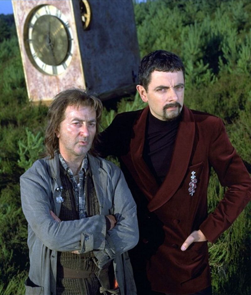 Rowan Atkinson and Tony Robinson in Blackadder