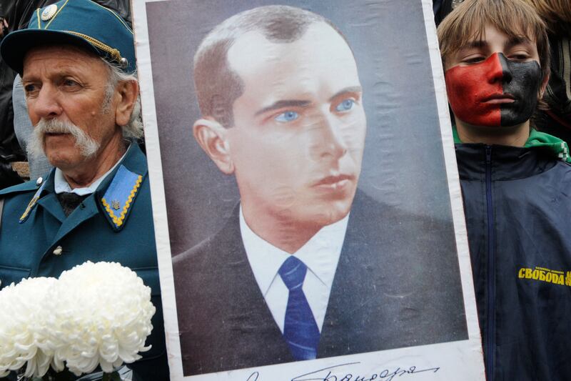 Stepan Bandera was killed by a Soviet spy in Munich in 1959 (AP Photo/Sergei Chuzavkov, File)