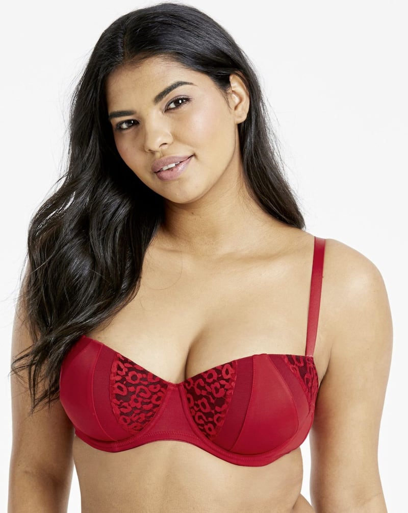 Pretty Secrets Animal Mesh Padded Balcony Bra, &pound;6.60 (was &pound;12), available from Simply Be