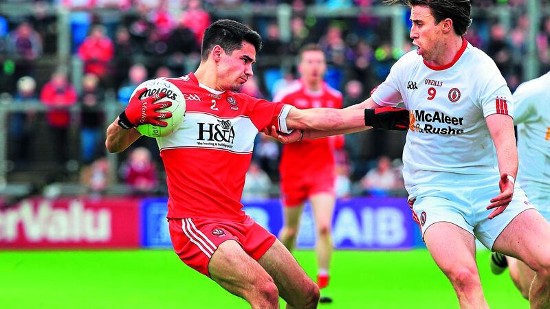 Conall McCann of Tyrone is looking forward to their all-Ulster battles in Division One against Monaghan and Donegal.<br /> Picture Margaret McLaughlin