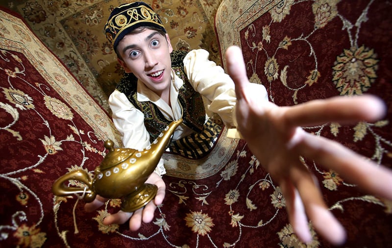 Belfast actor Curtis Patrick is taking to the stage in the lead role of Aladdin in c21 Theatre Company&rsquo;s latest production, Aladdin at Ballymena&rsquo;s Braid Arts Centre&nbsp;