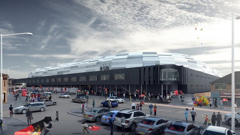 Artists impression of the redeveloped Casement Park