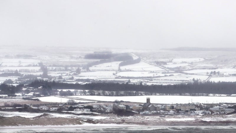 Heavy snow across Donegal on Thursday. Picture Margaret McLaughlin  18-1-2024