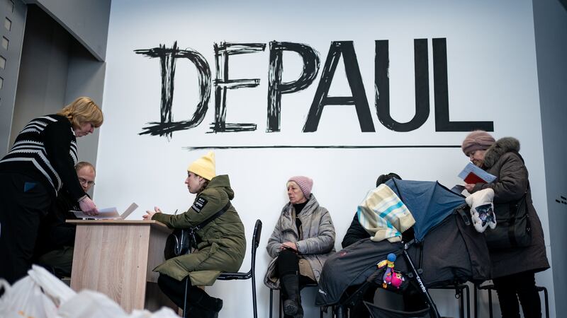Volodymyr, 70, and Olga, 67, spoke with the PA news agency at Depaul refuge centre in Kyiv.