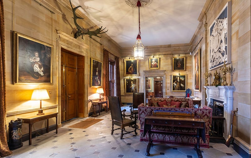 The State Entrance Hall at Hillsborough Castle. Picture by Historic Royal Palaces