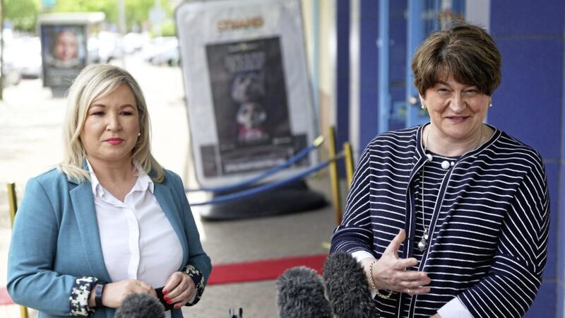 Michelle O&#39;Neill and Arlene Foster did not make a joint representation to the NIO in an effort to secure legacy funding. picture by Liam McBurney/PA Wire 