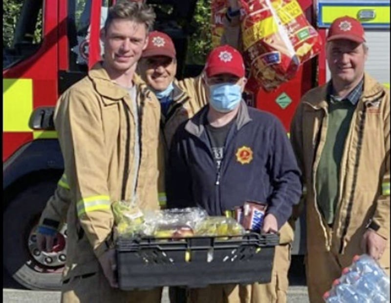 The Spar in Newcastle sent complimentary supplies to the firefighters who have been fighting fires on the Mourne Mountains for the past four days 