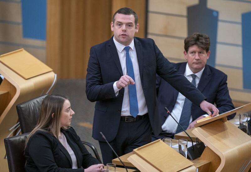 The Scottish Tory leader represents the Moray seat at Westminster