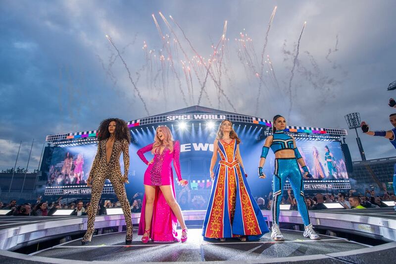 The Spice Girls in concert at Croke Park in Dublin
