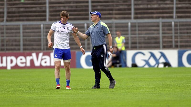 Darren Hughes will renew acquaintances with former Monaghan boss Malachy O&#39;Rourke when Scotstown face Glen at Celtic Park on Sunday. Picture by Seamus Loughran 