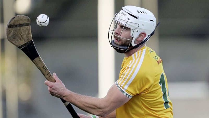 Antrim&#39;s Neil McManus has every faith in the younger members of the squad ahead of Galway trip Picture by John McIlwaine 